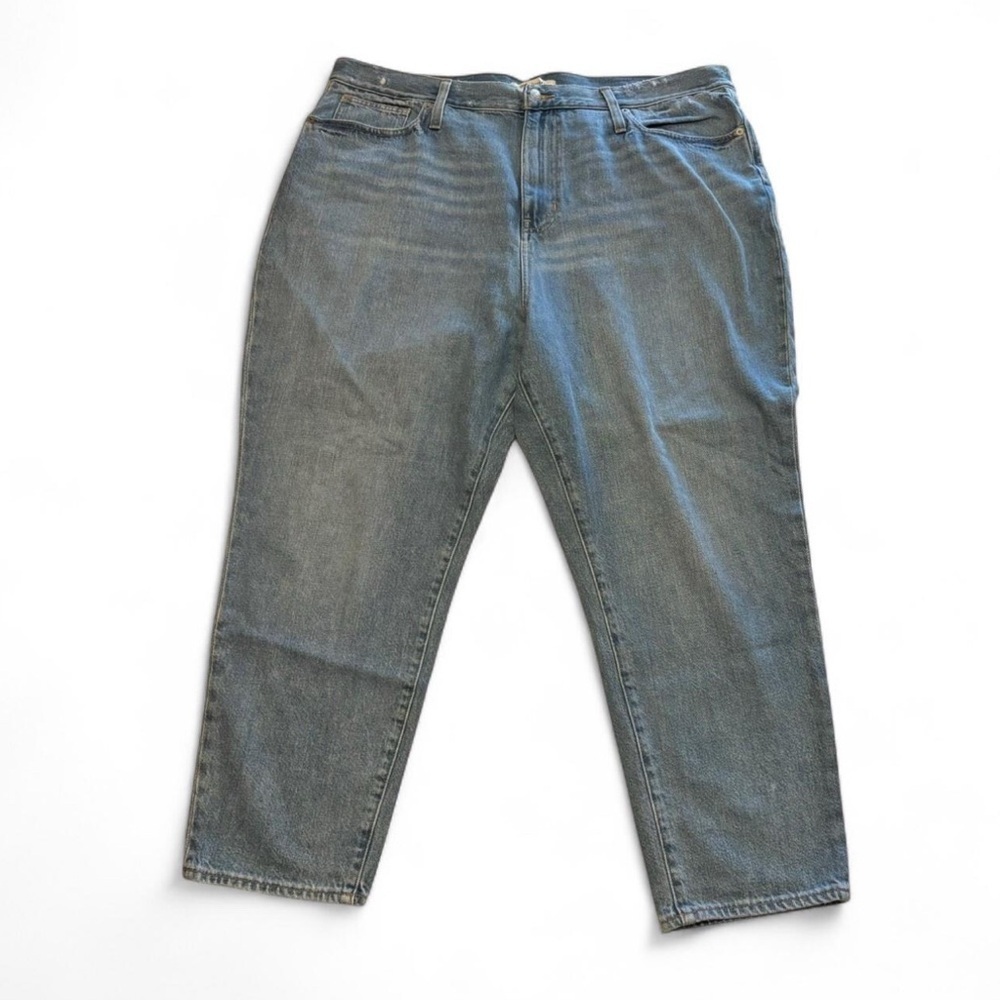 Madewell Womens 35‎ Mom Jean High Rise Straight Leg Light Wash Distressed - Picture 4 of 7
